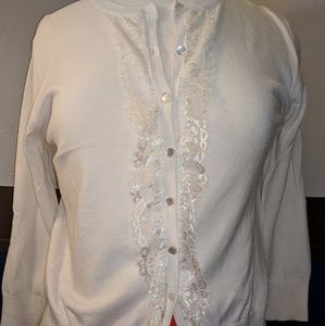 Delicate white cardigan